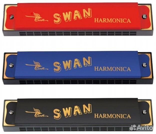 Губная гармошка тремоло Swan SW16-1