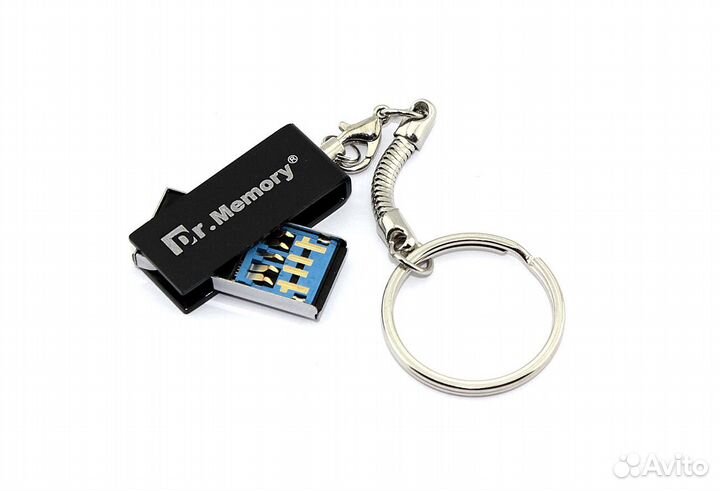 Флешка USB Dr. Memory 005 32Гб, USB 3.0, серебро