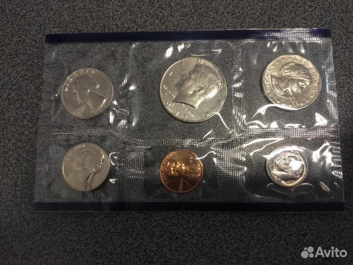 Годовой набор монет США 1981 год