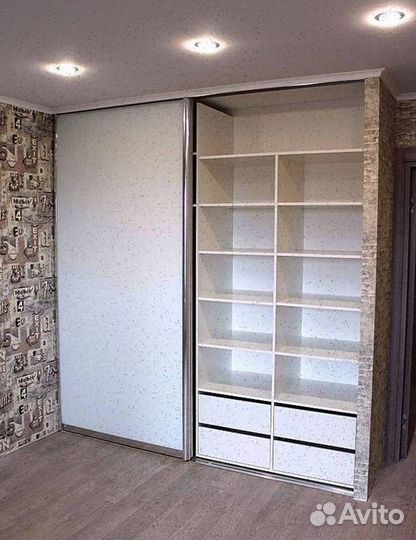 Шкаф-купе с зеркалом с установкой