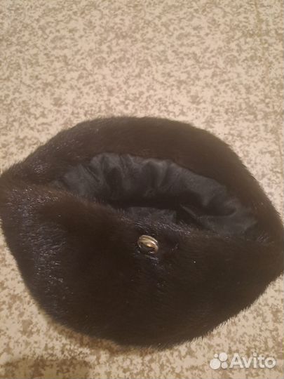 Норковая женская шапка (кепка)