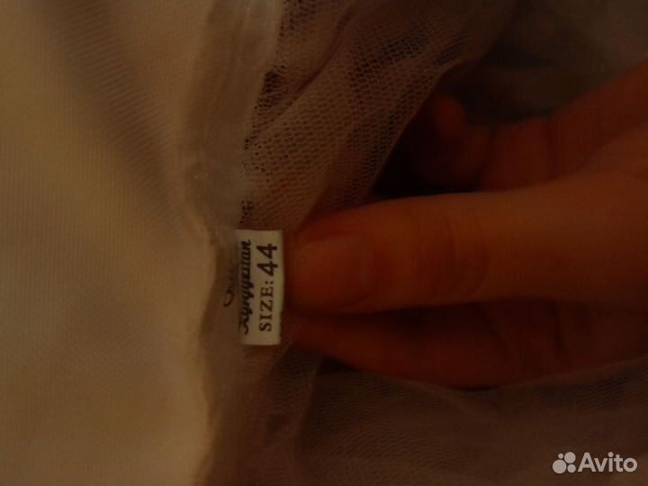 Белый школьный фартук