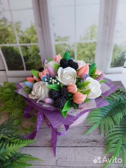 Букет из мыла