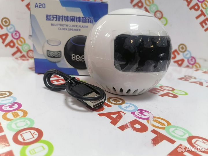 Колонка bluetooth clock alarm Clock Speaker т148