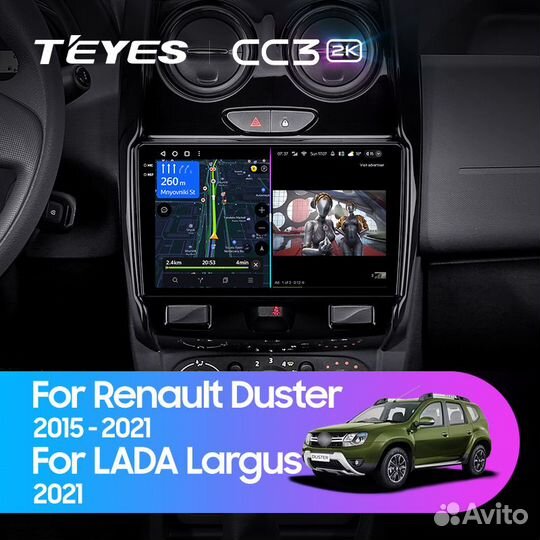 Магнитола Teyes CC3 2K 4/64 Renault Duster