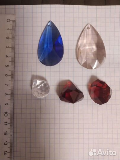 Подвески стеклянные для люстр гвоздики для крепежа