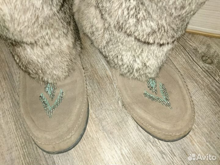 Зимние сапоги унты Muks на овчине