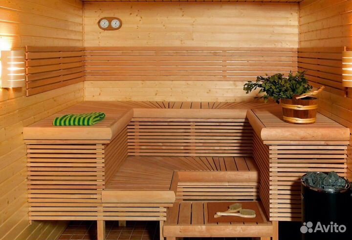 Баня сауна с бассейном