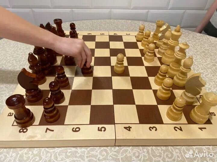 Шахматы резные большие