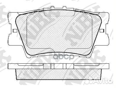 Колодки тормозные дисковые зад ;toyota camry