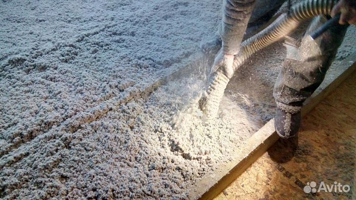 Утеплитель для стен, мансард -эковата EcoFiber