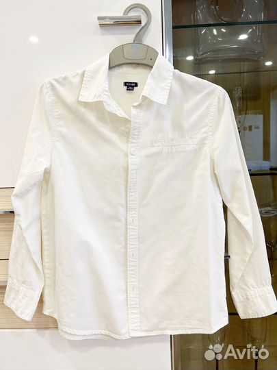 Рубашка мужская белая, р-р 138-143