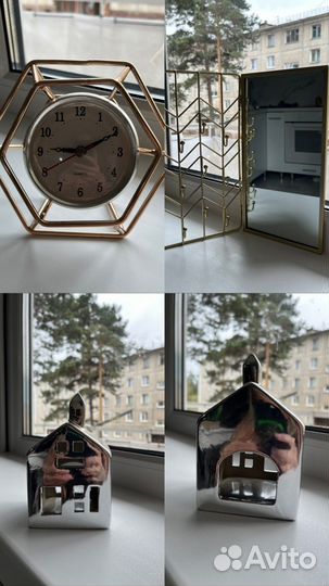 Предметы интерьера часы зеркало