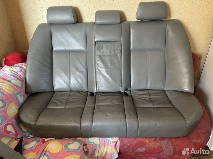 Задний диван бмв Е39 серая кожаBMW e39