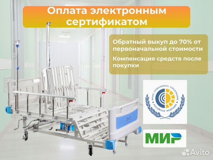 Кровать медицинская функциональная