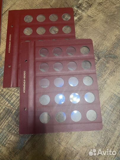 Листы для монет