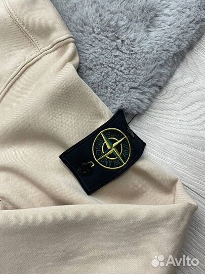 Зип-худи Stone Island бежевый цвет