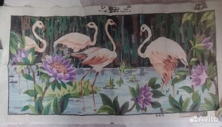 Огромная Канва с нанесенным рисунком для вышивки