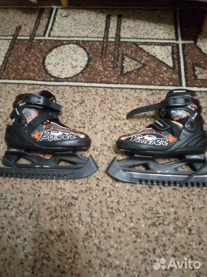 Коньки детские раздвижные 31 36