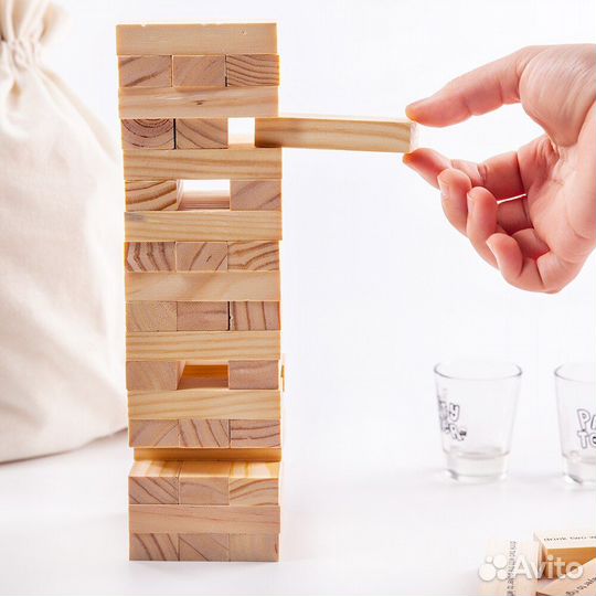 Пьяная башня & Дженга с заданиями