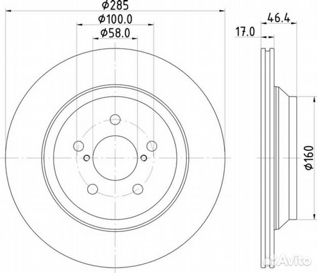 Диск тормозной subaru impreza impreza XV GK2 GK3 G