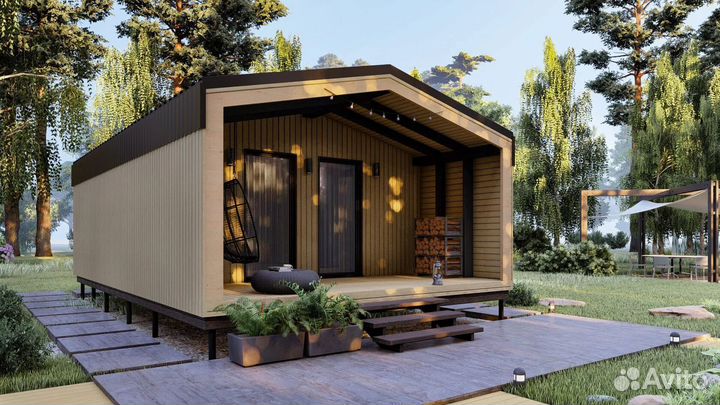 Полностью готовый модульный дом 42м2