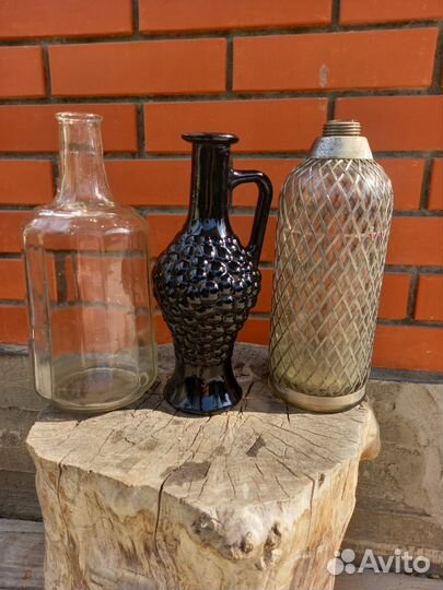 Графин граненый стеклянный СССР