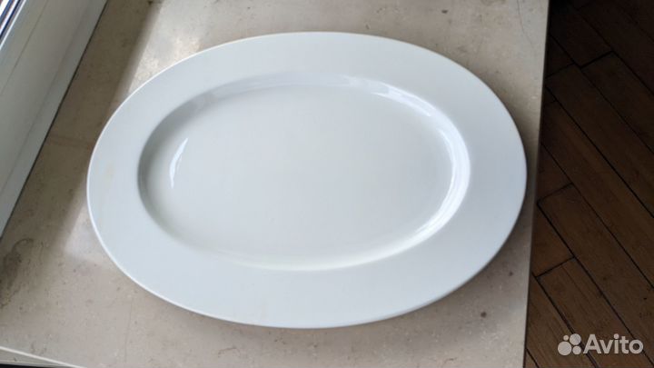 Блюдо костяной фарфор Англия большое