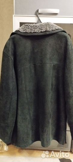 Кожаная дубленка мужская 50 52