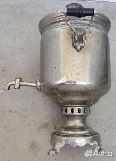 Самовар тульский штамп на дровах СССР 5 литров