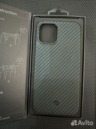 Чехол на iPhone 12 pro max pitaka синий