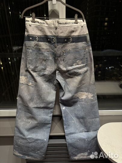 Штаны Project GR Tromple Denim Printed Pants