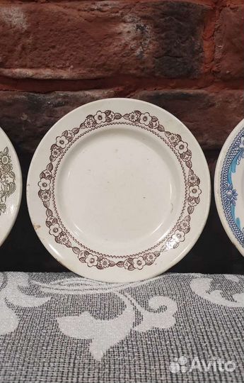 Молочник, тарелки, масленка, чашки ссср, винтаж