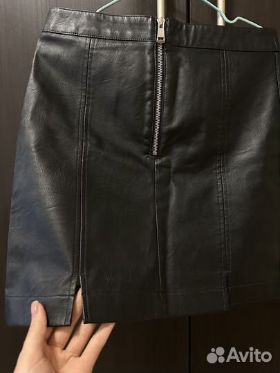 Кожаная юбка
