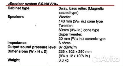 Колонки aiwa SX-NAV70