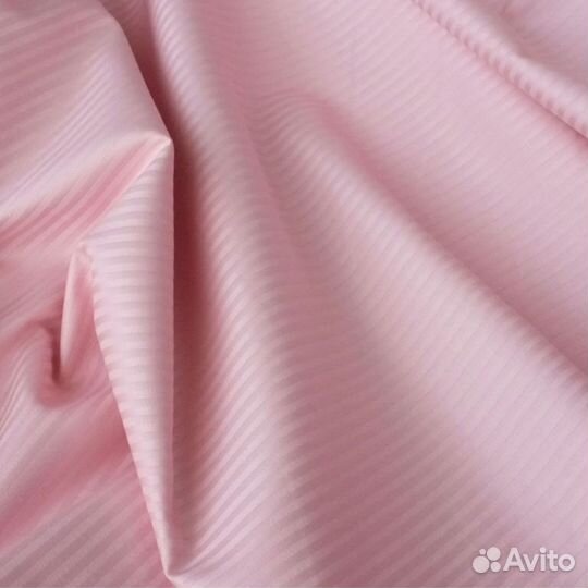 «Дымчатая роза» страйп сатин-жаккард, 100хлопок