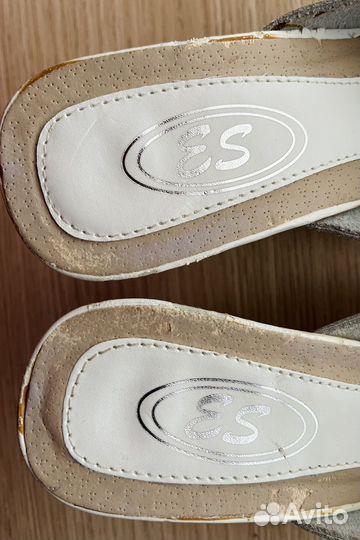 Сабо мюли женские 40 размер натуральная кожа б / у