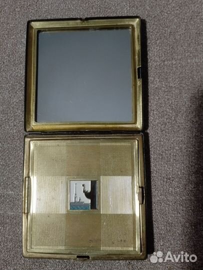 Пудреница СССР латунь