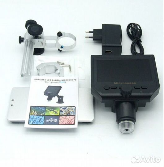 Цифровой электронный микроскоп с дисплеем