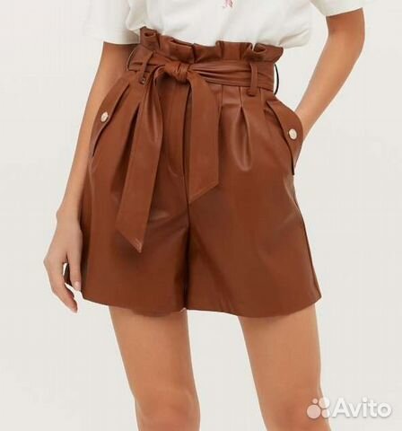 Шорты кожаные женские