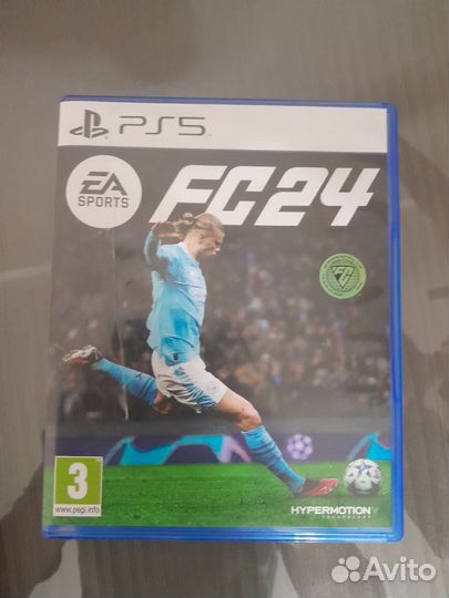Диск fc24 на ps5
