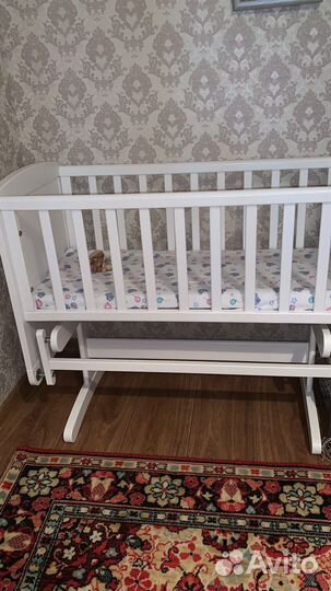 Кроватка колыбелька Mothercare Delux с матрасиком