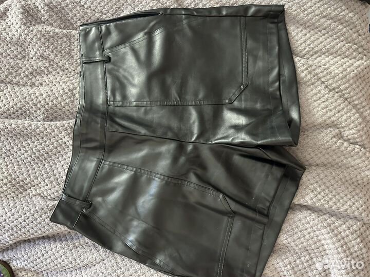 Шорты женские кожаные