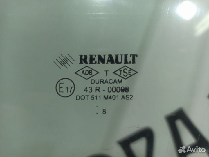 Стекло двери переднее левое Renault Megane K4M 813