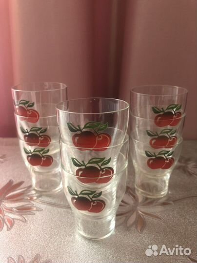 Стопки с яблочками 9 шт