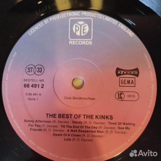 Виниловая пластинка The Kinks