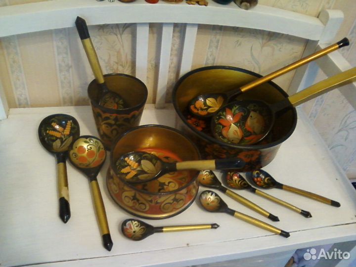 Посуда Хохлома Соусник Солонки