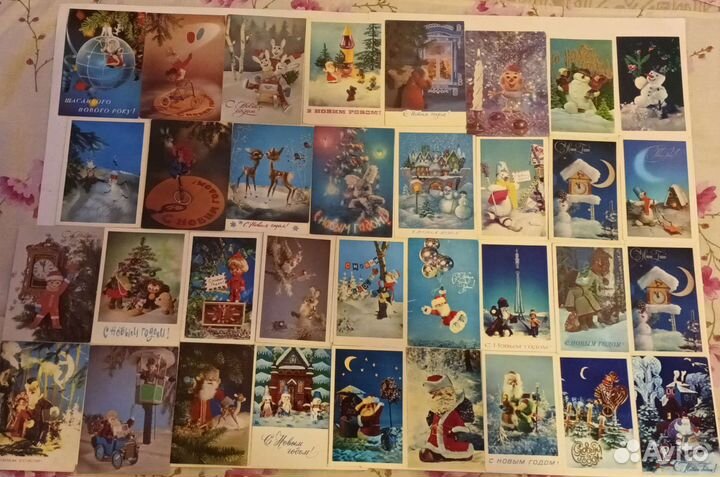 Открытки советские СССР нг 4, палех, куклы