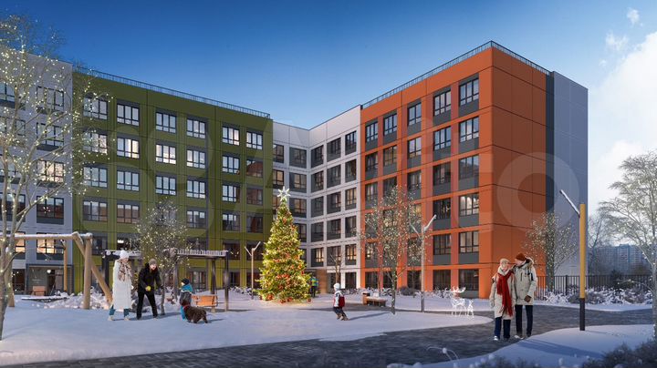 1-к. квартира, 34,2 м², 1/6 эт.