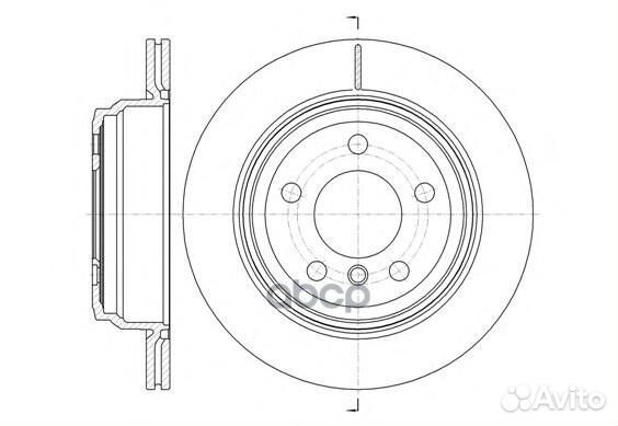 61453.10 диск тормозной задний вентилир BMW F3